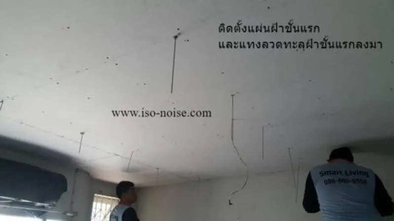 ภาพประกอบ: การติดตั้งประตูกันเสียงก็จะมีหลักการเหมือนกับติดตั้งหน้าต่างกันเสียง